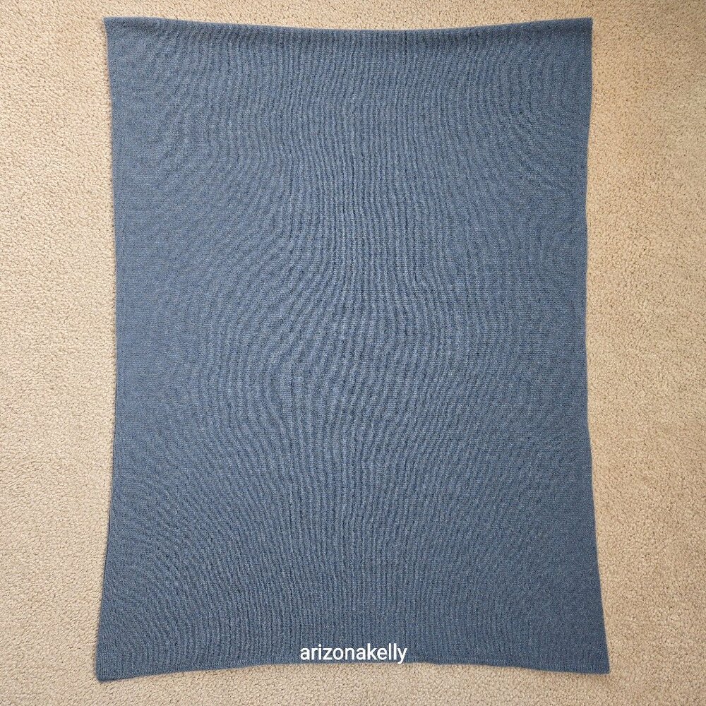 NWOT Margaret O'Leary Cashmere Scarf Greyish Blue